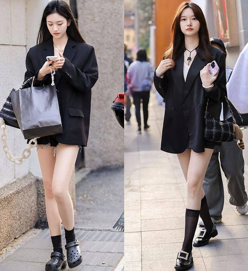 上海街拍时尚搭配_时尚搭配街拍_夏季时尚街拍美女搭配/