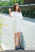 韩国街拍示范蕾丝单品搭配 约会必备