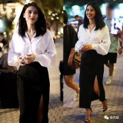 白衬衫对穿了也很洋气女明星穿搭示范告诉正确
