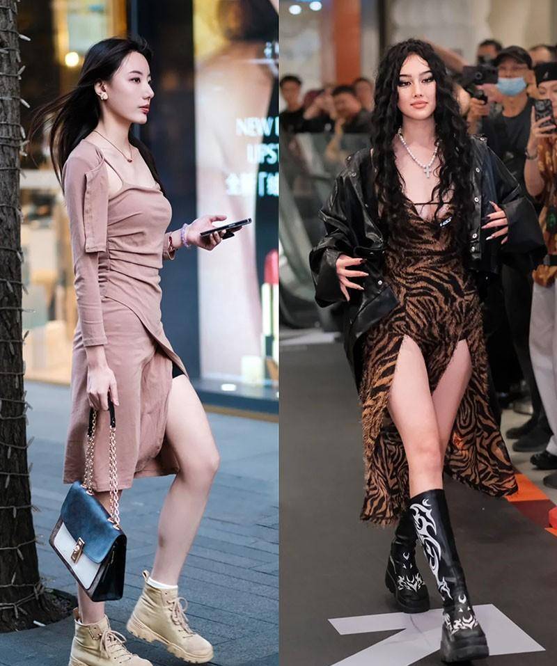 街拍城市夜景视频_街拍城市的雨夜美女图_城市街拍/