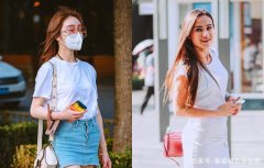 街拍时尚美女日常穿搭休闲靓丽很有