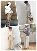 春季米色小清新穿搭 秒变气质邻家女