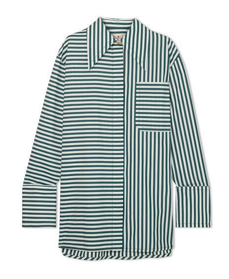Marni条纹纯棉府绸大廓形衬衫$1,146