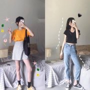 00后小女生可盐可甜的活力穿搭