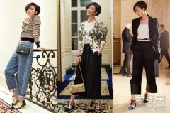 总是这样优雅知性桂纶镁示范短发女生时髦穿搭