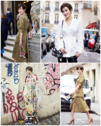 宋佳生活照 女王示范秋日时髦look