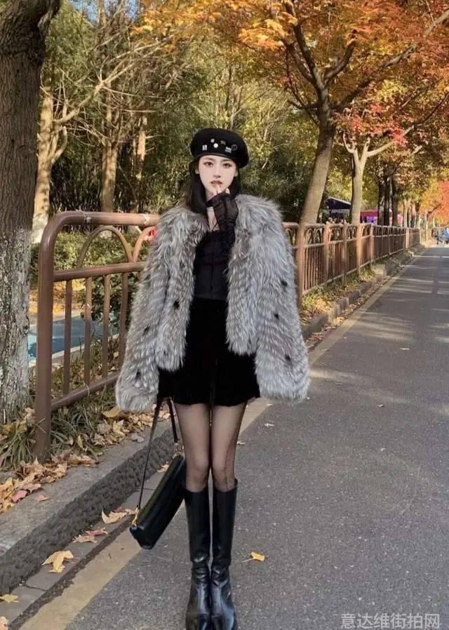 周迅街拍穿搭图片裙子_欧美达人街拍穿搭示范_明星穿搭街拍
