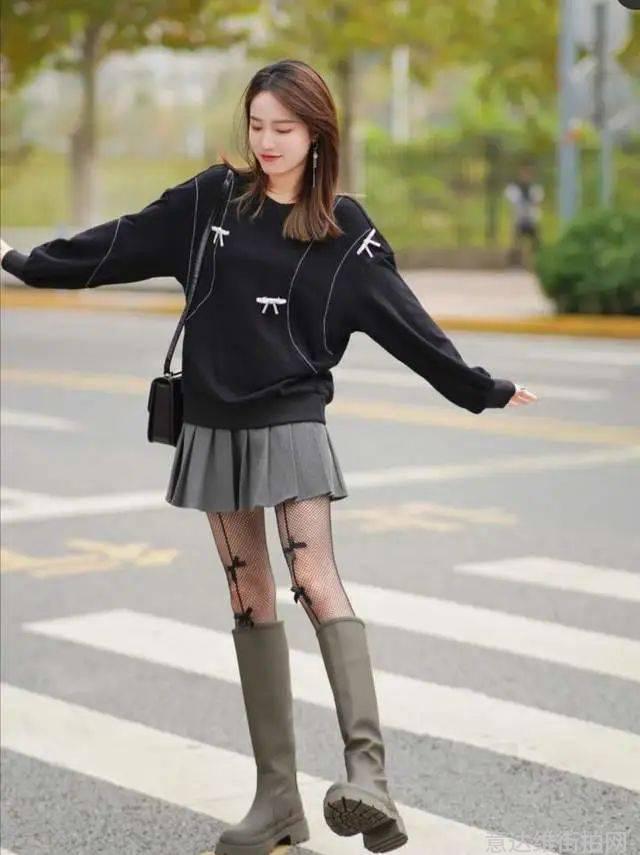 欧美达人街拍穿搭示范_明星穿搭街拍_周迅街拍穿搭图片裙子
