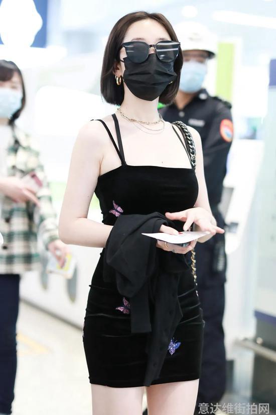 5月8日，蒋梦婕现身上海机场