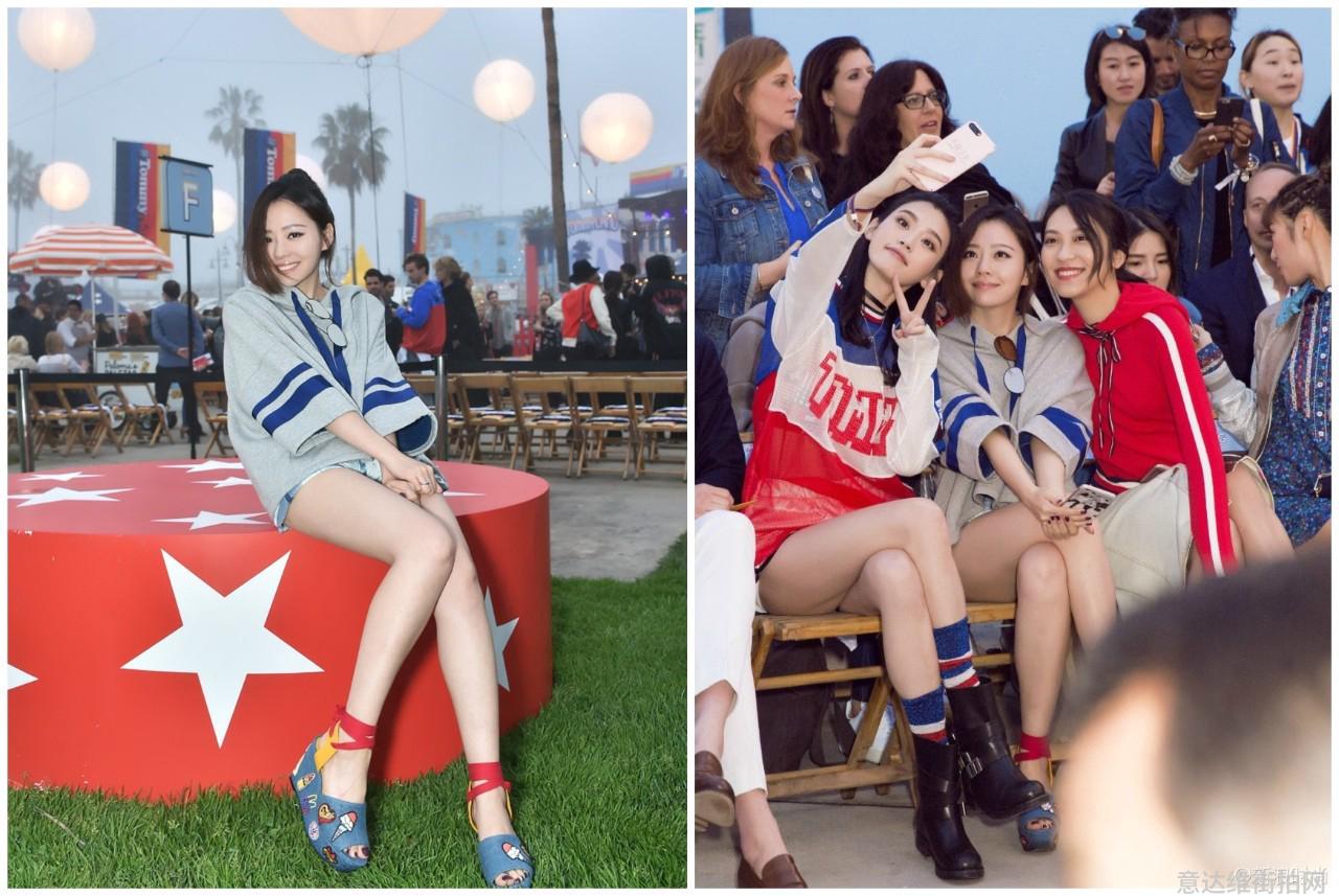 明星时尚街拍_街拍明星穿百褶裙搭配图片_明星穿搭街拍