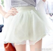 粗腿女生显瘦搭配 唯美飘逸轻柔短裙