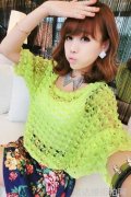 清新天真慵懒曼妙针织衫 甜美萌人森
