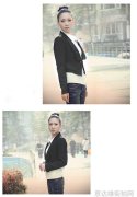 女士黑色休闲小西装搭配 做时尚西服