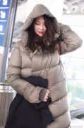 惠若琪78公斤的体重穿羽绒服胖如球穿礼裙又很苗